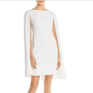 Adrianna Papell, Cape Sheath Dress, Ivory, NWT
